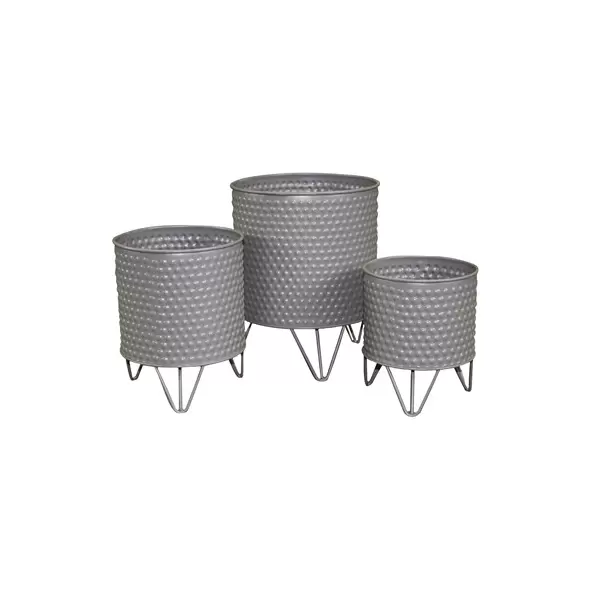 Braun Textured Containers Grey
