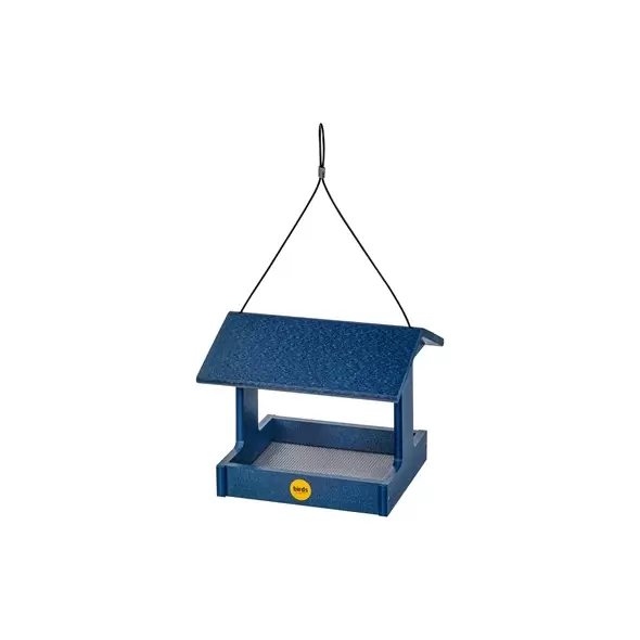 Birds Choice Fly Thru Feeder Recycled Plastic Navy Peony