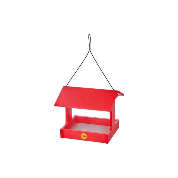 Birds Choice Fly Thru Feeder Recycled Plastic Red