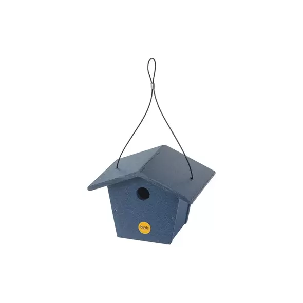 Birds Choice Bird House Recycled Plastic Navy Peony