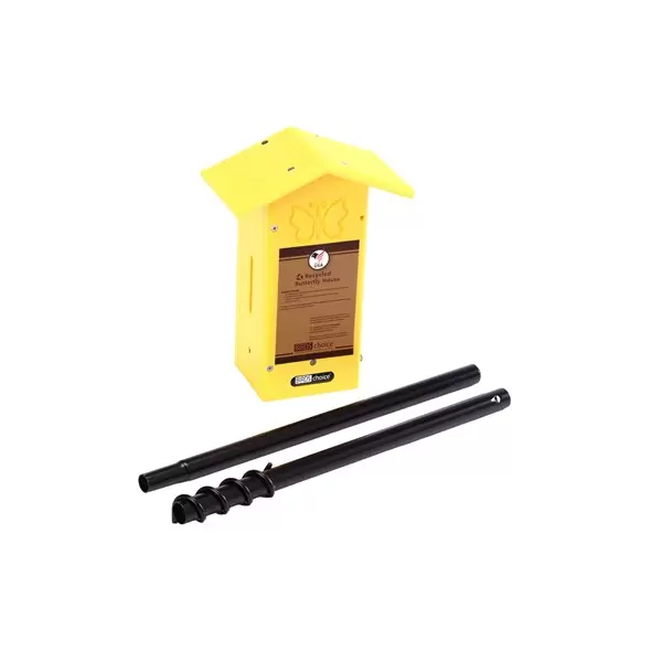 Birds Choice Butterfly House Recycled Plastic Yellow