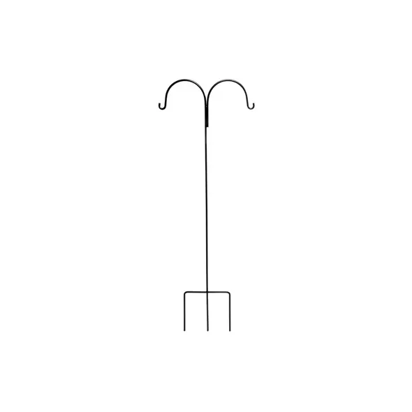 Deer Park 72" (84") Double Shepherd 9/16" Plant Support Black