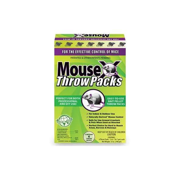 Ecoclear 12oz MouseX Bait Pellet Throw Pack Box