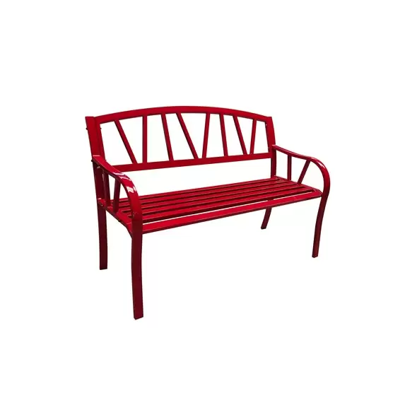 Gardener Select 4' Contemporary Bench Red Iron