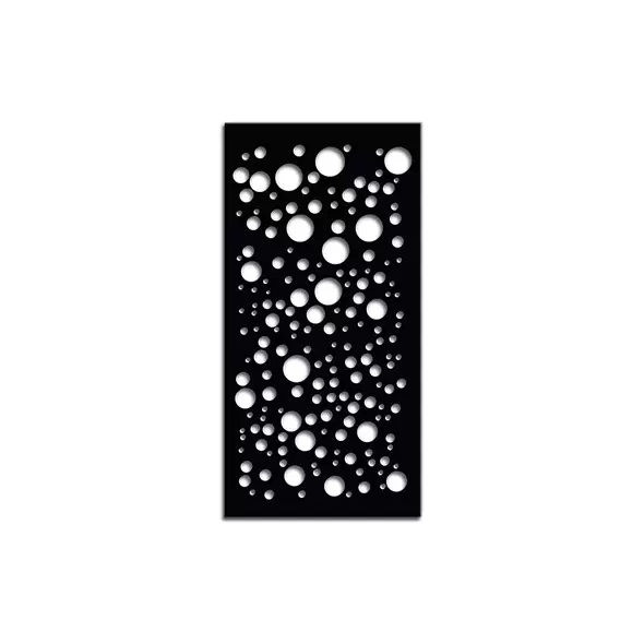 Outdeco 6'x3' Metal Panel Galaxy Black