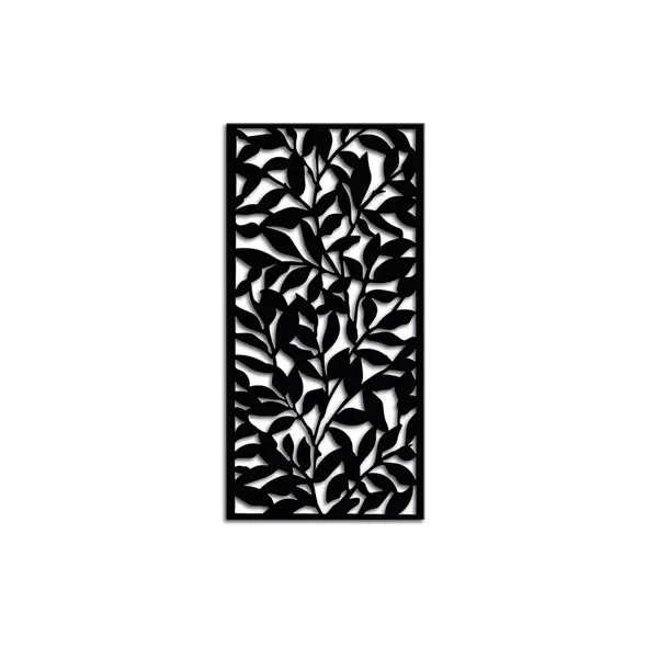 Outdeco 6'x3' Metal Panel Tangle Black