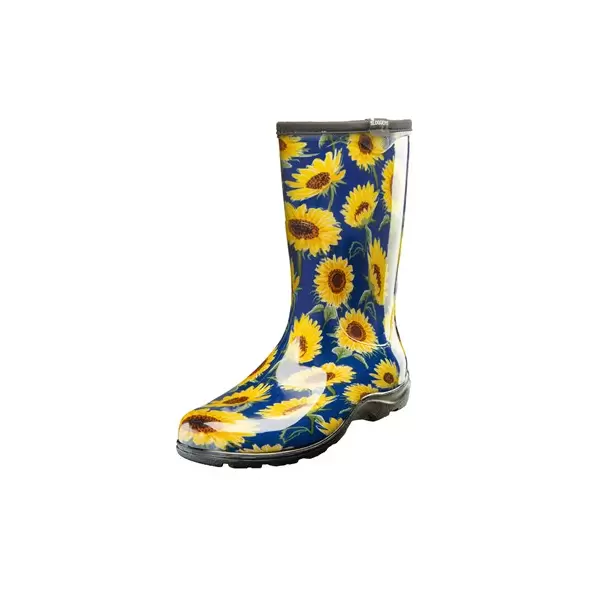 Sloggers Womens Boot w/ Trim Sunflower Blue Size 6