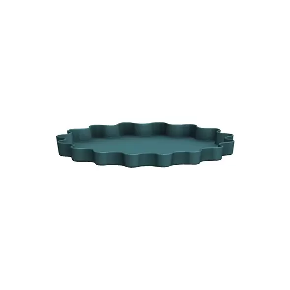 Bloem 6" Wave Deco Saucer Charleston Green