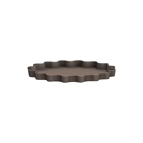 Bloem 6" Wave Deco Saucer Pepercorn