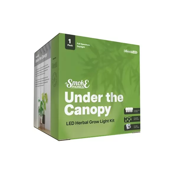 Miracle LEDUnder the Canopy LED Grow Light Kit - 4-Socket - 6-Foot - Smokephonics Grow Lite - Full Spectrum Grow Bulbs