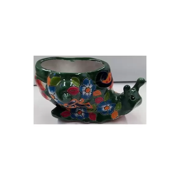 Talavera Snail Planter