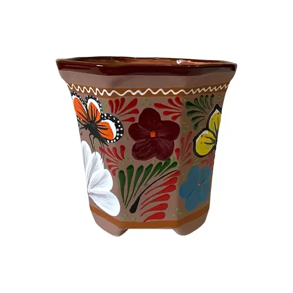Talavera 12" Bella Especial Octagonal Pot Cafe
