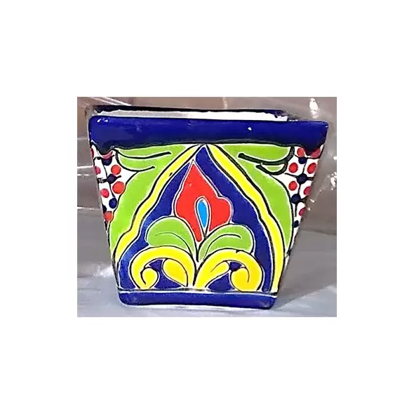 Talavera 4.5" Straight Tapered Square Pot