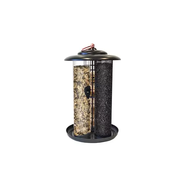 WoodLink Modern Farmhouse Triple Tube Mixed Seed Feeder