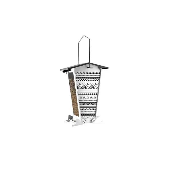 Woodlink Nordic Snack Shack Squirrel-Resistant Seed Feeder with Bohemian Print