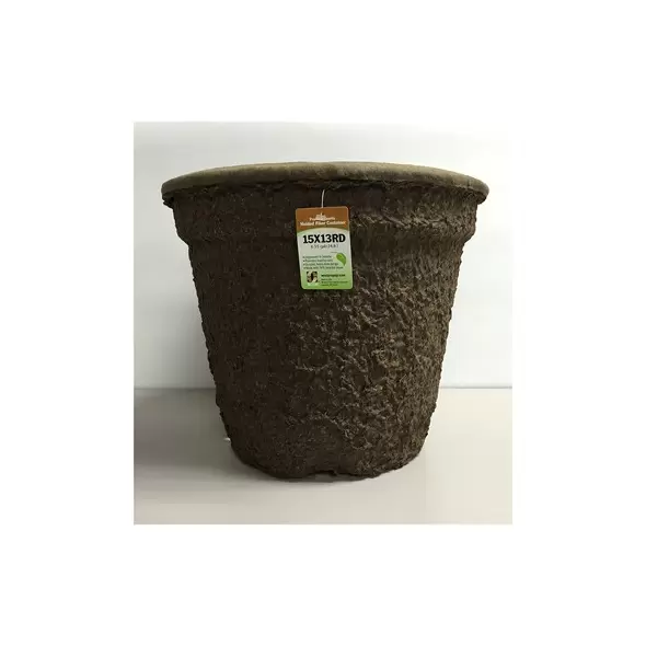 Western Pulp 15x13 Round Retail Container w/UPC, 6.55gal, 12/CS