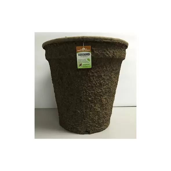 Western Pulp 15x16 Round Retail Container w/UPC, 7.97gal, 12/CS
