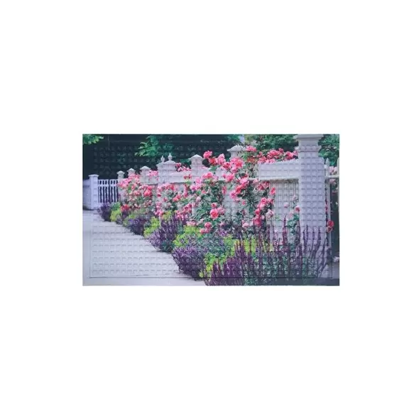 DHTG 19 X30 Digital Print Flowers Fence