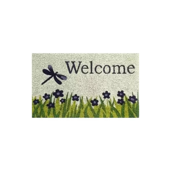 DHTG 18x28 PVC Coir Mat Dragonfly