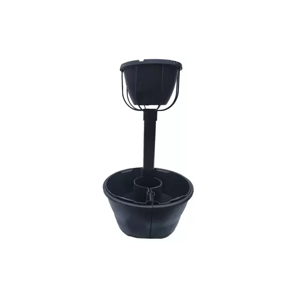 Eckert 3ft Mini Flower Tower with 23in Topper, Black Weekender, 28in Wrap Around Base - Sold as a Set