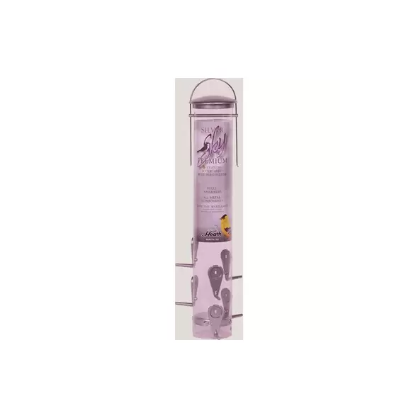 Heath Silver Sky Nyjer Tube Feeder