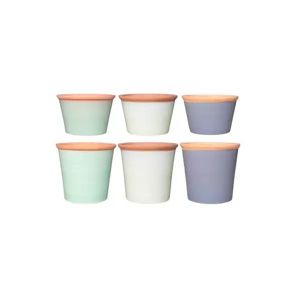MCarr 105pc Planter Pallet Unglaze Rim Mixed Colors