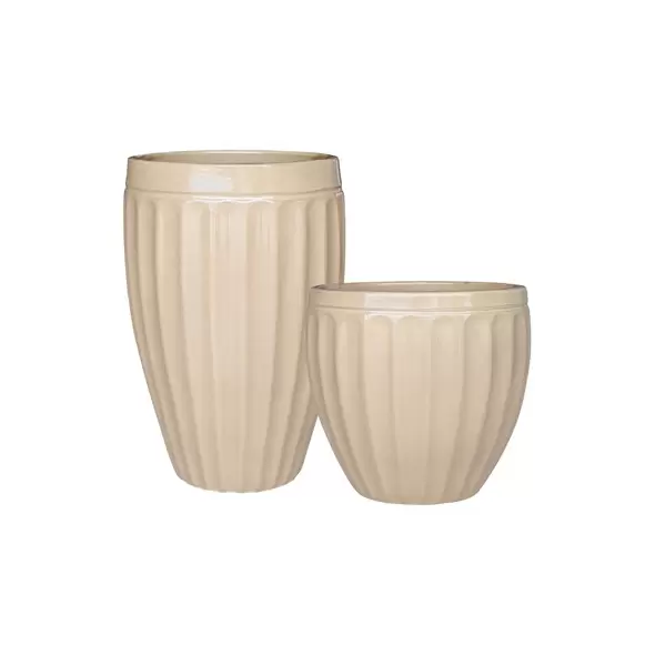 MCarr 35pc Ribbed Planter Pallet Yellow Cream
