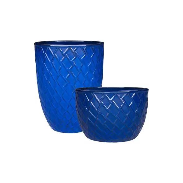 MCarr 32pc Zig Zag Planter Pallet Admiral Blue