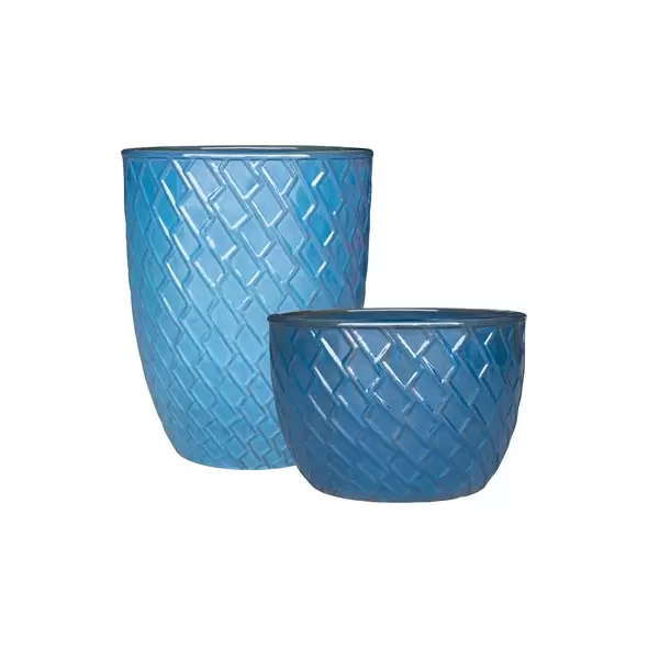 MCarr 32pc Zig Zag Planter Pallet Ultra Marine