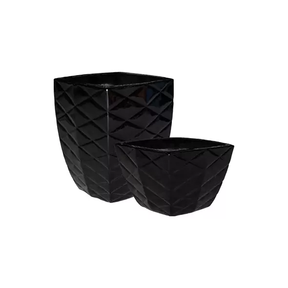 MCarr 32pc Square Planter Pallet Glossy Black