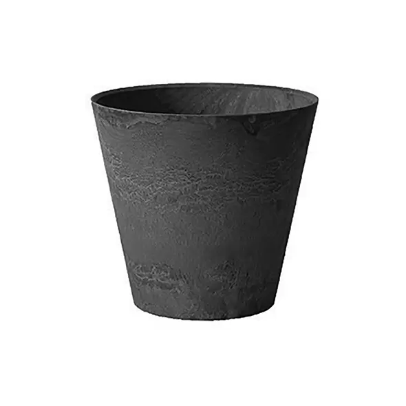 Artstone 12" Round Napa Planter Black