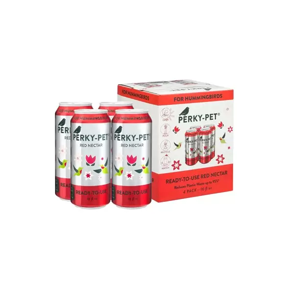 Perky Pet 4pk 16oz Can RTU 22% Sugar Nectar Red