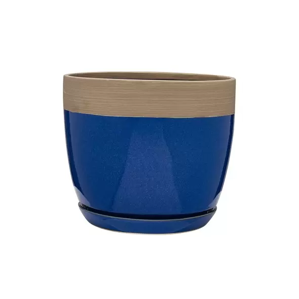 Southern Patio 12" Ana Planter Navy Finish