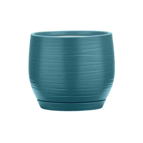 Southern Patio 6" Jasper Planter Teal Finish