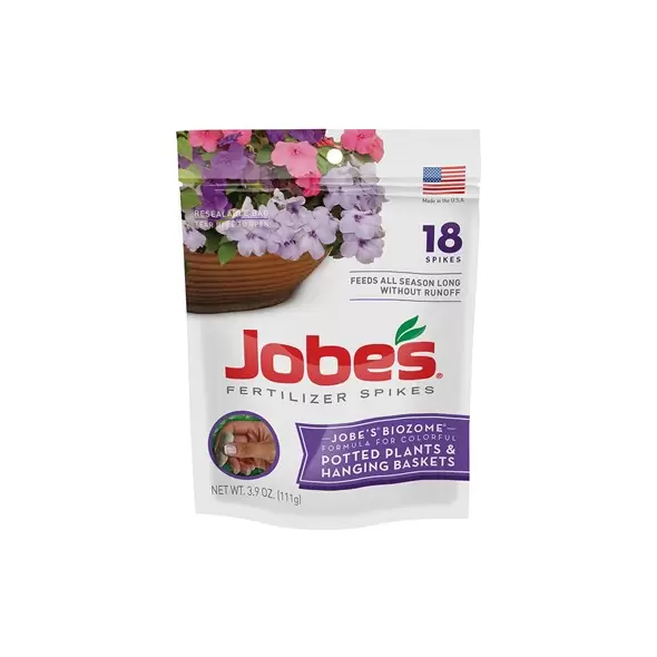 Jobes 18ct Potted Plant & Hanging Basket Spikes w/Clipstrips (24/CS)