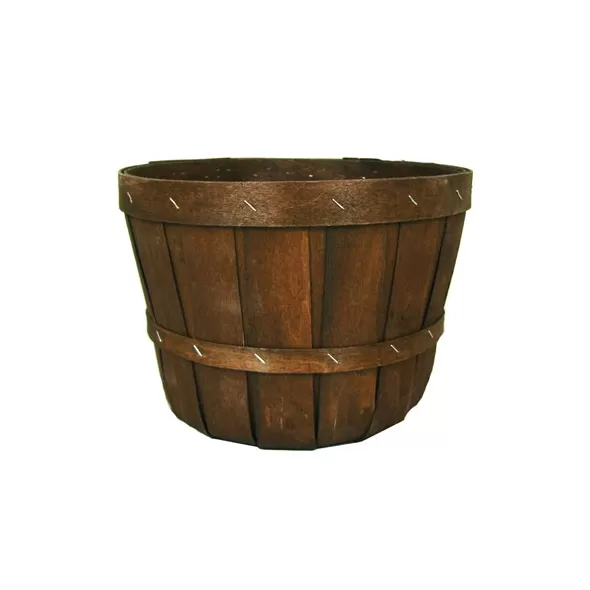 Grower Select Half Peck Basket No Handle Brown 12/CS 60CS/PL