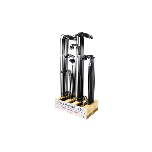 AGW 80pc Shepherd Hook Assortment Black