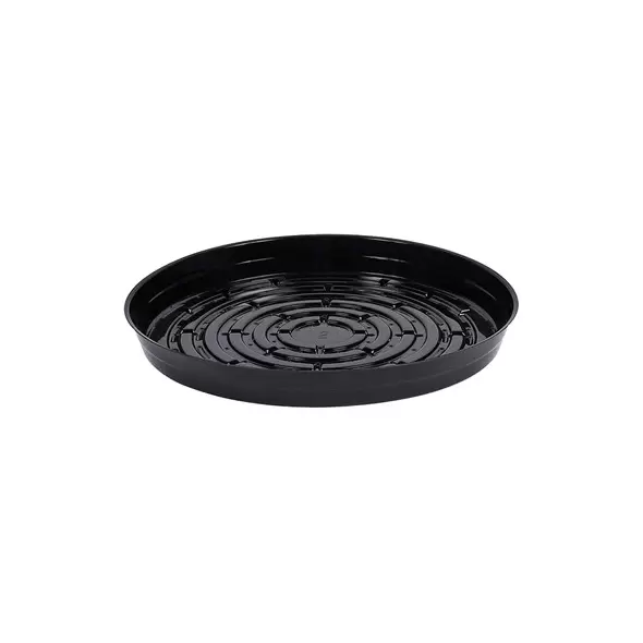 CWP 12" Black Heavy Gauge Vinyl Plant Saucer