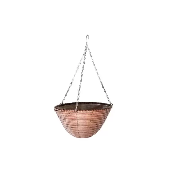 Gardener Select 12" Plastic Round Hanging Basket Rust 24/CS