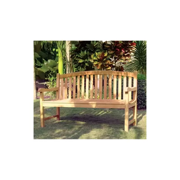 Gardener Select 4' Teak Oval Back Bench