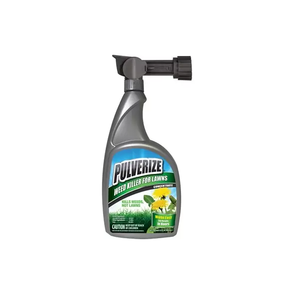 Pulverize 32oz Weed Killer Lawn Hose End Liquid Concentrate Ready to Spray