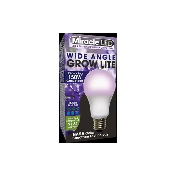 Miracle LED Wide Angle Multi Plant 11W Red & Blue Spectrum LED Grow Light Bulb for Photosynthesis, Replacing 150W