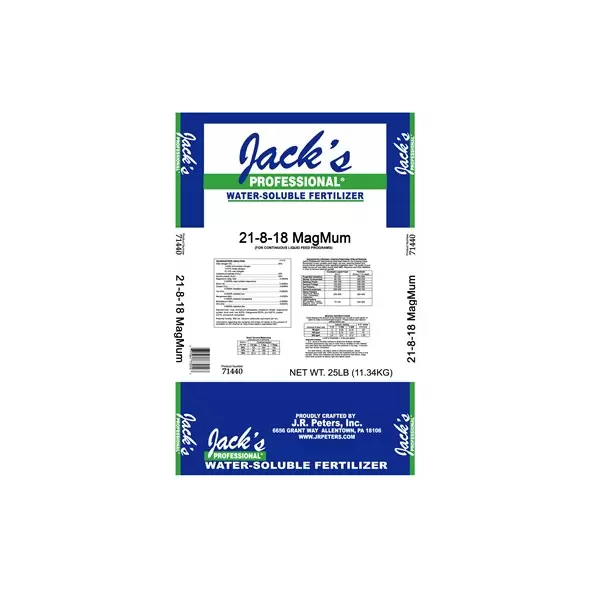 Jacks Prof MagMum Feed W/ Magnesium 21-8-18 25Lb (80/PL)
