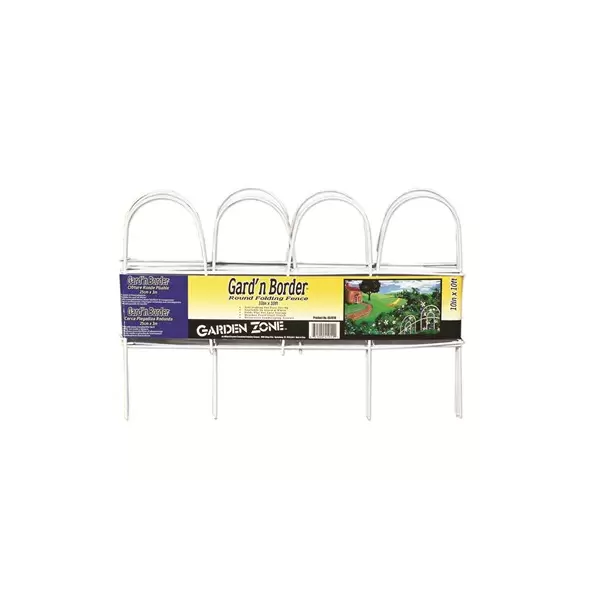 Origin Point 10"x10' White Round Folding Fence