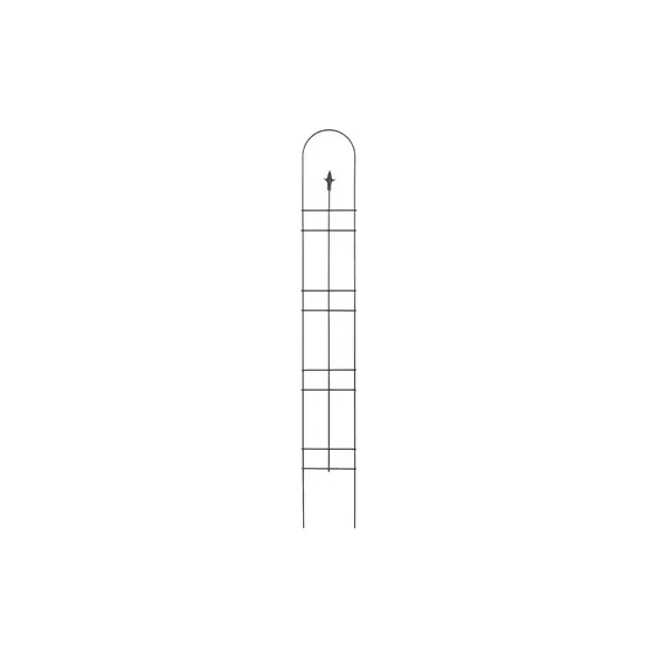 Panacea 60" Black Narrow Trellis With Finial