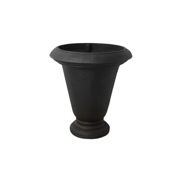Algreen 25"x22" Crete Urn Black