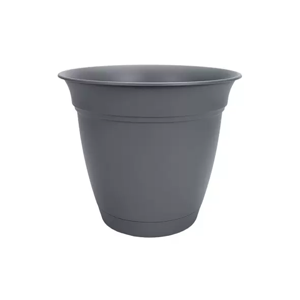 HC 8" Eclipse Round Planter Warm Gray