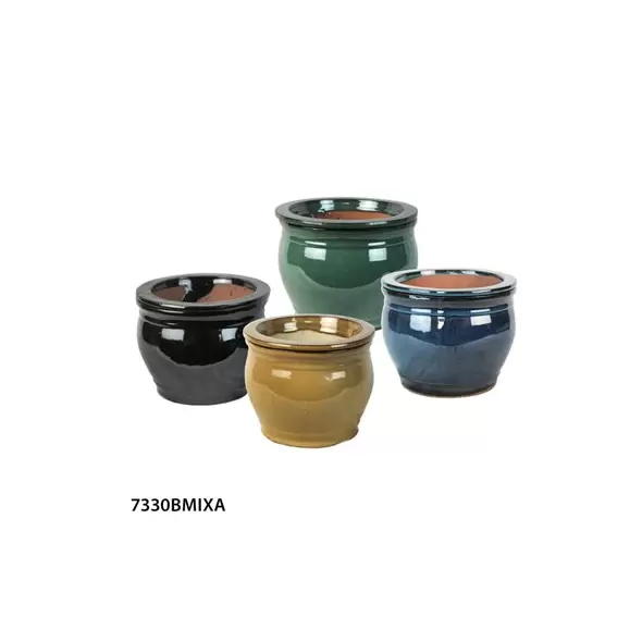 MCarr 8PC 6" Self Watering Round Pot Mixed Asst