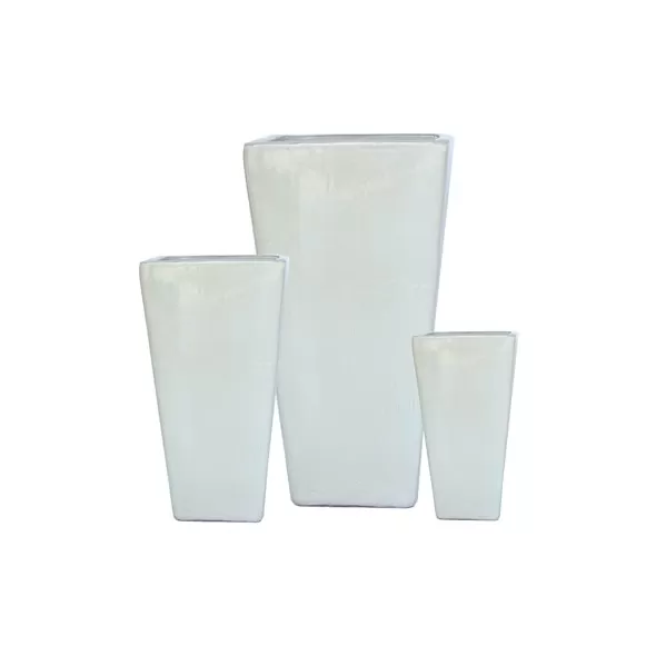 MCarr 15PC Tall Smooth Taper Plt White