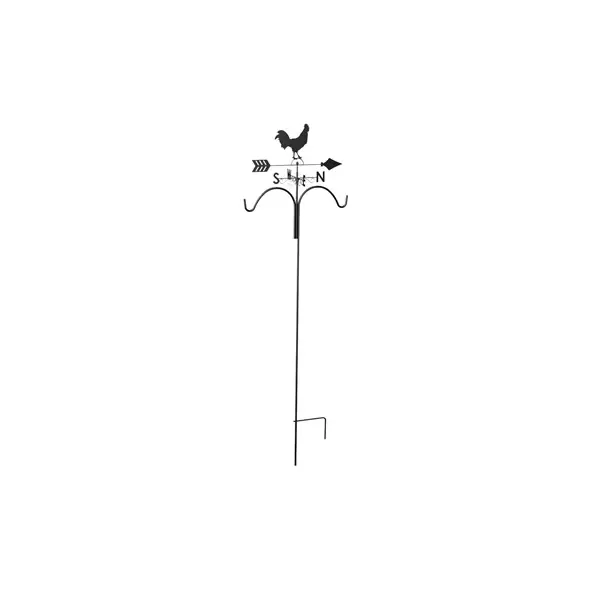 Panacea 78" Rooster Weathervane Shepherd Hook